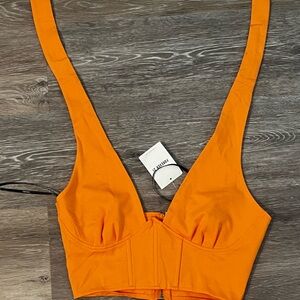 Orange forever 21 top bottom (hem off )